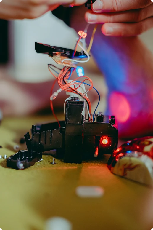 Robotica estudiantes aprendiendo