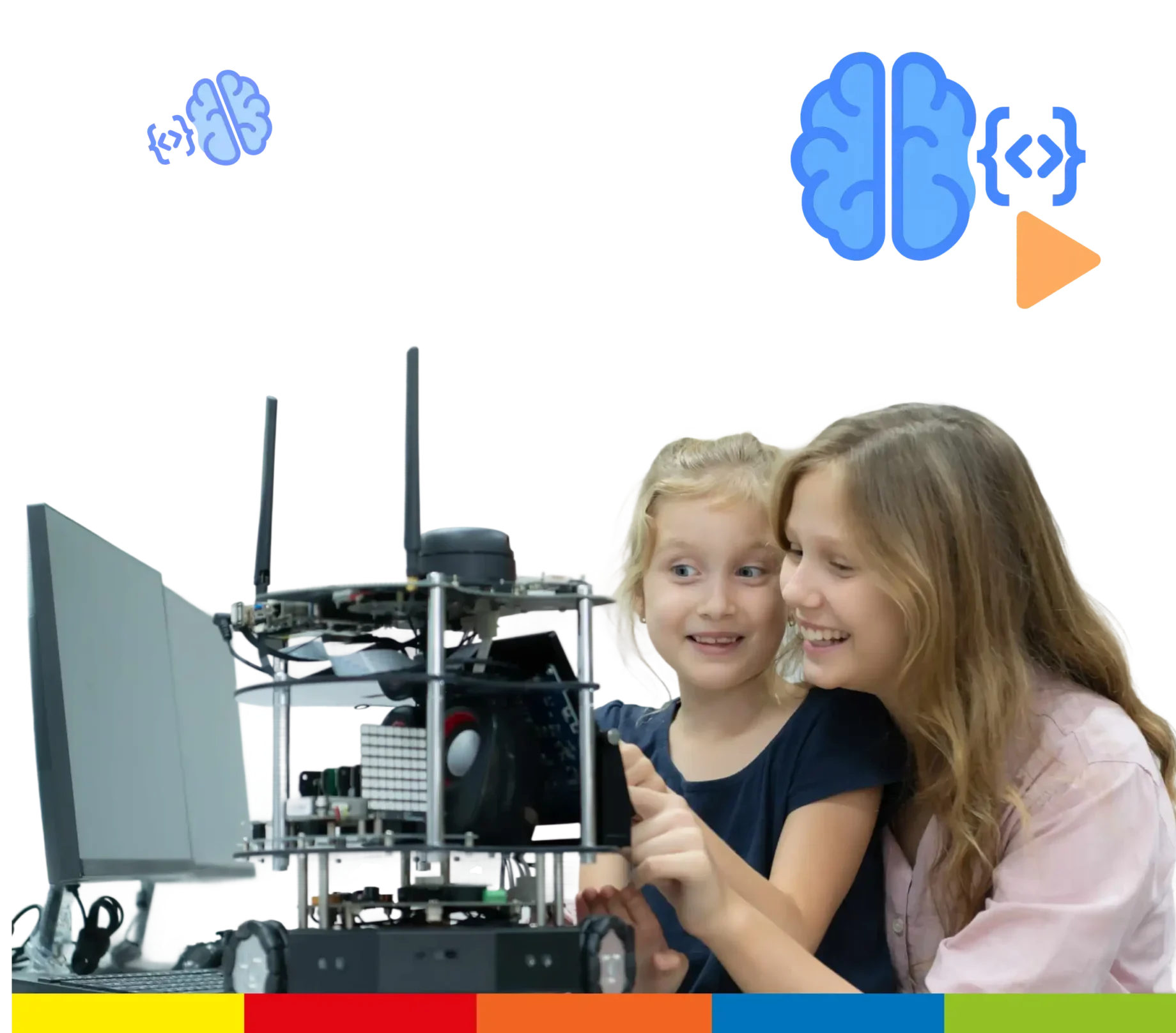 Estudiantes aprendiendo robótica e inteligencia artificial Robotic Minds Ecuador
