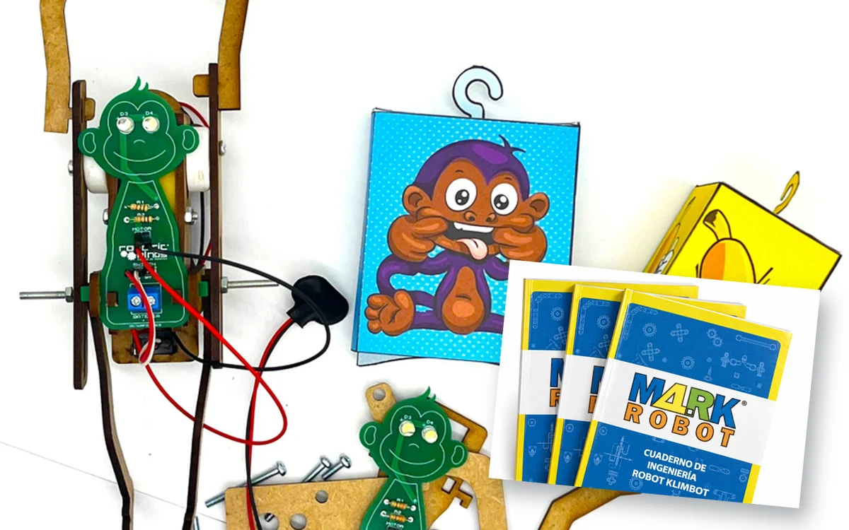 Kit de aprendizaje M4RK y cuaderno de ingeniería por estudiante